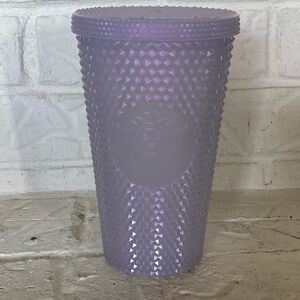 Starbucks 2021 Holiday Icy lilac Bling Studded Plastic Cold Cup Tumbler Grande